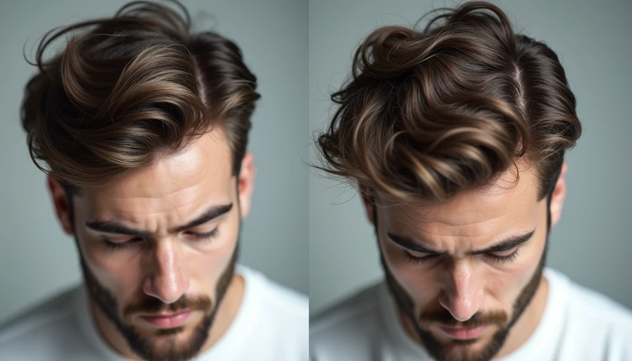 Before and after using best hair clay for men matte finish volume and texture
