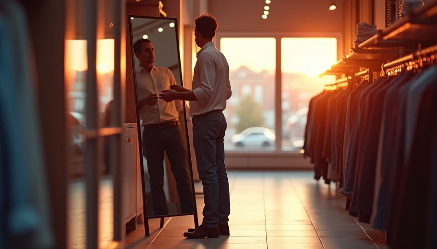 Illustration for how should straight leg jeans fit men