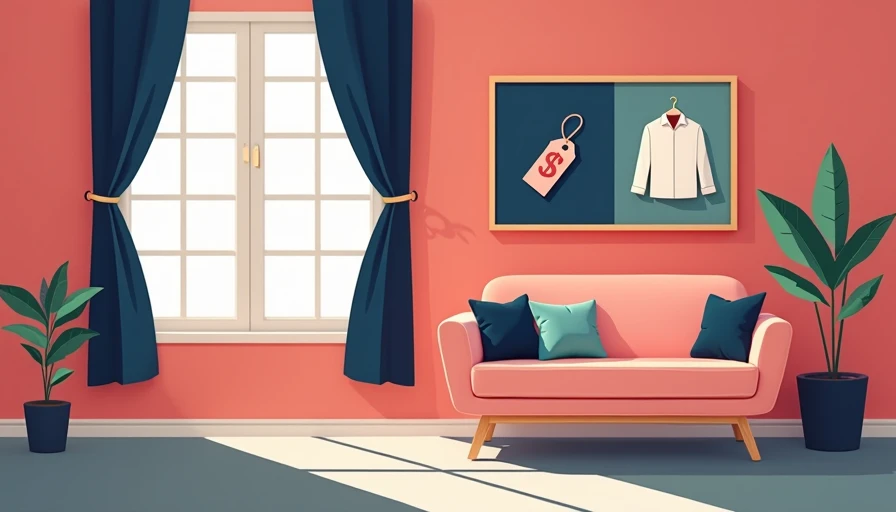 Illustration for affordable men's fashion clothing