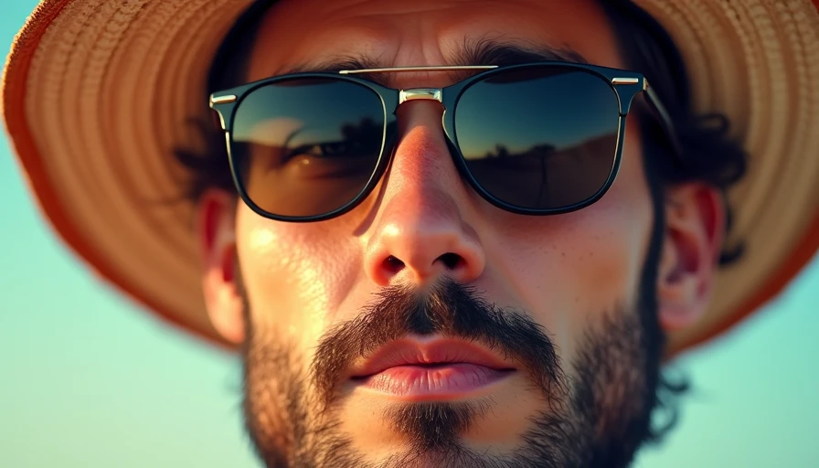 Visual context for affordable men's summer fashion
